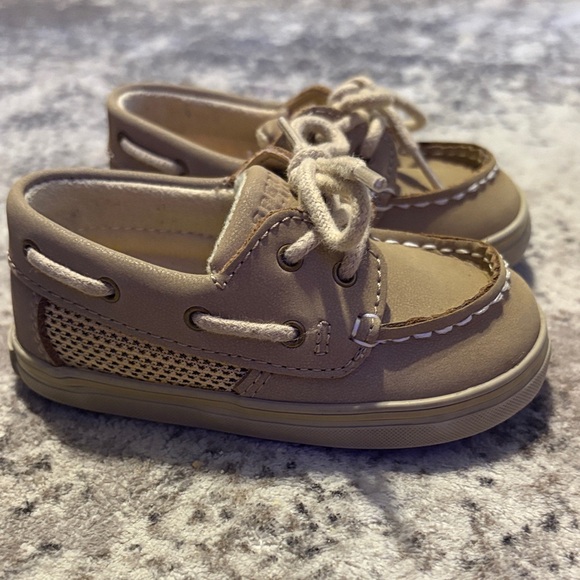 Sperry Kids Tan Boat Shoes Size 4 Baby - Picture 3 of 6